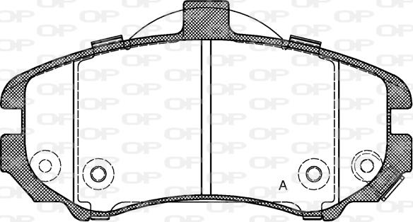 Open Parts BPA1194.02 - Bremžu uzliku kompl., Disku bremzes autodraugiem.lv