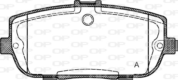 Open Parts BPA1190.01 - Bremžu uzliku kompl., Disku bremzes autodraugiem.lv