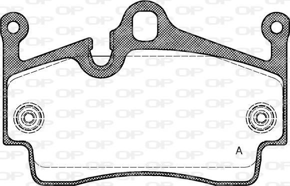 Open Parts BPA1191.00 - Bremžu uzliku kompl., Disku bremzes autodraugiem.lv