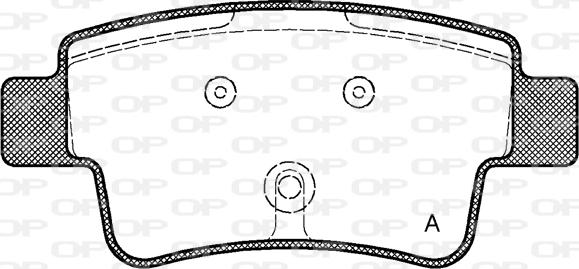 Open Parts BPA1198.00 - Bremžu uzliku kompl., Disku bremzes autodraugiem.lv