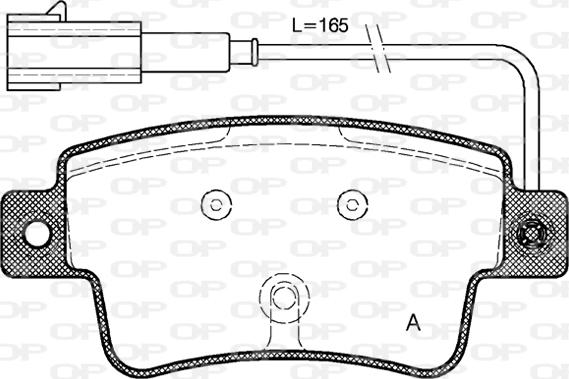 Open Parts BPA1198.02 - Bremžu uzliku kompl., Disku bremzes autodraugiem.lv