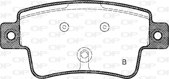 Open Parts BPA1198.02 - Bremžu uzliku kompl., Disku bremzes autodraugiem.lv