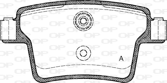 Open Parts BPA1149.10 - Bremžu uzliku kompl., Disku bremzes autodraugiem.lv