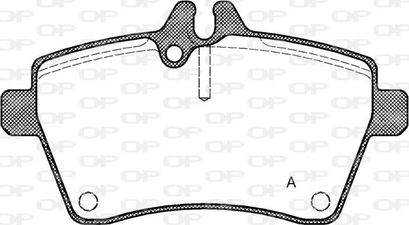 Open Parts BPA1144.00 - Bremžu uzliku kompl., Disku bremzes autodraugiem.lv