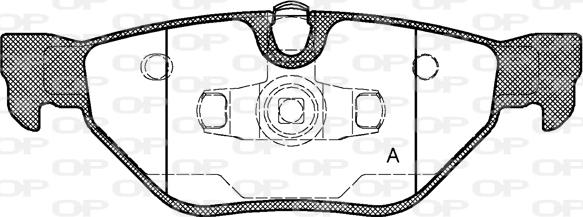 Open Parts BPA1145.00 - Bremžu uzliku kompl., Disku bremzes autodraugiem.lv