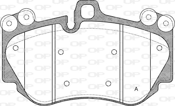 Open Parts BPA1140.00 - Bremžu uzliku kompl., Disku bremzes autodraugiem.lv