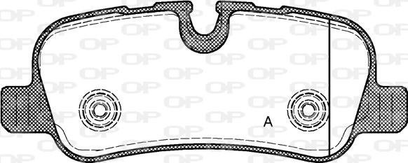 Open Parts BPA1159.00 - Bremžu uzliku kompl., Disku bremzes autodraugiem.lv