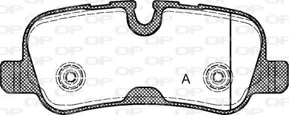 Open Parts BPA1159.10 - Bremžu uzliku kompl., Disku bremzes autodraugiem.lv