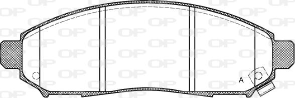 Open Parts BPA1162.12 - Bremžu uzliku kompl., Disku bremzes autodraugiem.lv