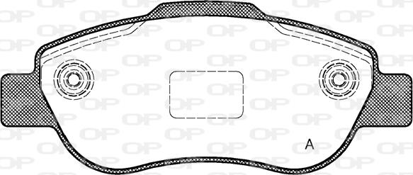 Open Parts BPA1100.00 - Bremžu uzliku kompl., Disku bremzes autodraugiem.lv