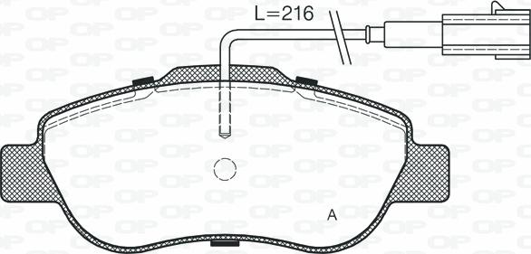 Open Parts BPA1100.02 - Bremžu uzliku kompl., Disku bremzes autodraugiem.lv