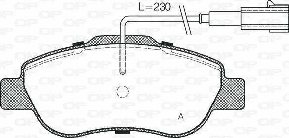 Open Parts BPA1100.12 - Bremžu uzliku kompl., Disku bremzes autodraugiem.lv