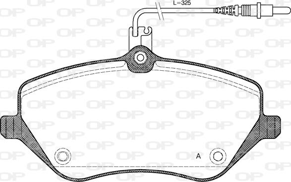 Open Parts BPA1101.04 - Bremžu uzliku kompl., Disku bremzes autodraugiem.lv