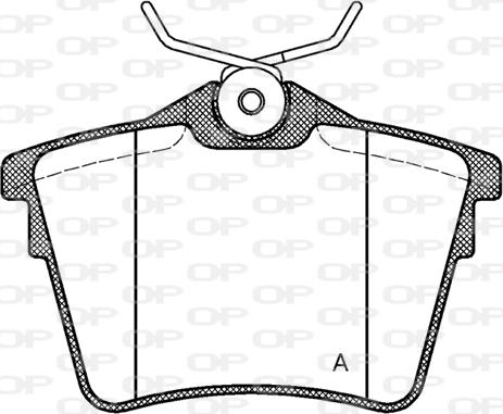 Open Parts BPA1103.00 - Bremžu uzliku kompl., Disku bremzes autodraugiem.lv