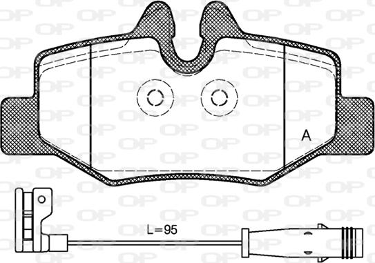 Open Parts BPA1110.02 - Bremžu uzliku kompl., Disku bremzes autodraugiem.lv
