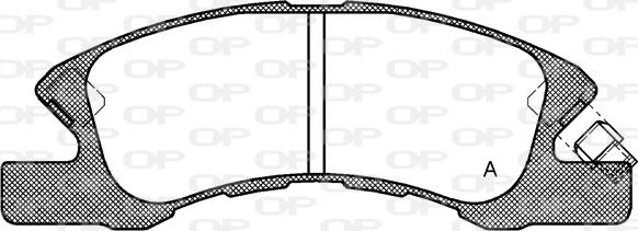 Open Parts BPA1111.02 - Bremžu uzliku kompl., Disku bremzes autodraugiem.lv