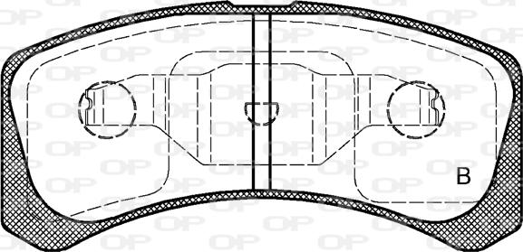 Open Parts BPA1111.02 - Bremžu uzliku kompl., Disku bremzes autodraugiem.lv