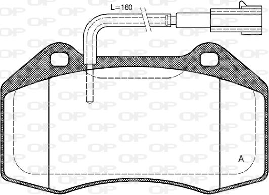 Open Parts BPA1113.12 - Bremžu uzliku kompl., Disku bremzes autodraugiem.lv