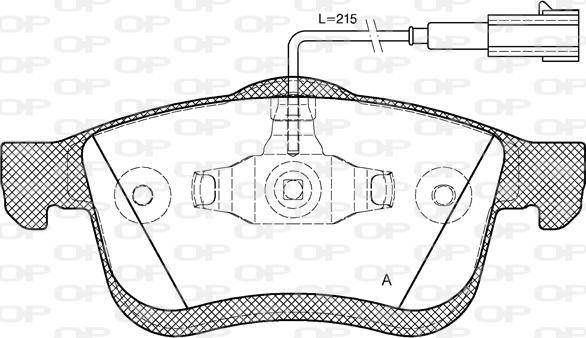 Open Parts BPA1183.01 - Bremžu uzliku kompl., Disku bremzes autodraugiem.lv