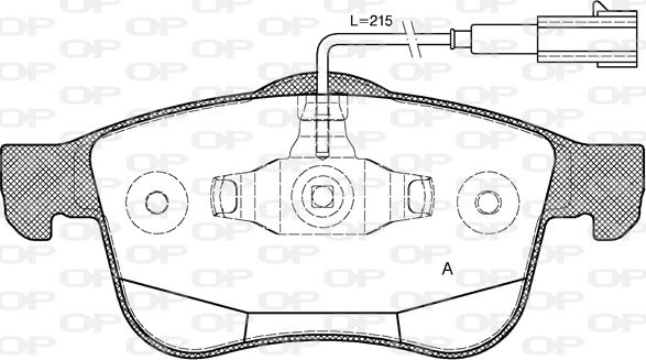 Open Parts BPA1183.12 - Bremžu uzliku kompl., Disku bremzes autodraugiem.lv