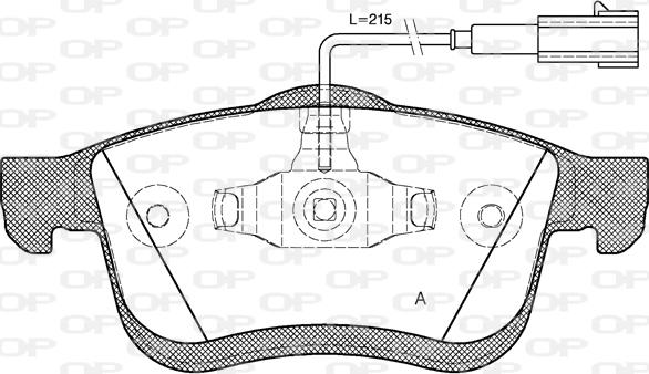 Open Parts BPA1183.22 - Bremžu uzliku kompl., Disku bremzes autodraugiem.lv