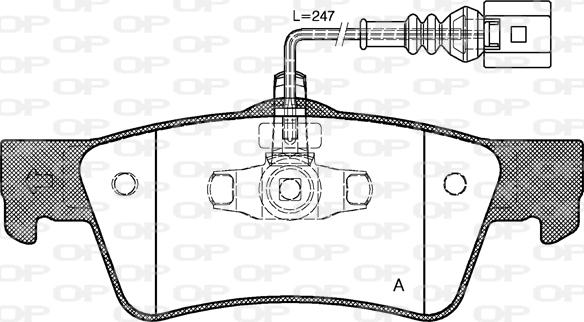 Open Parts BPA1187.02 - Bremžu uzliku kompl., Disku bremzes autodraugiem.lv
