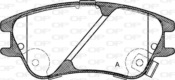 Open Parts BPA1139.02 - Bremžu uzliku kompl., Disku bremzes autodraugiem.lv