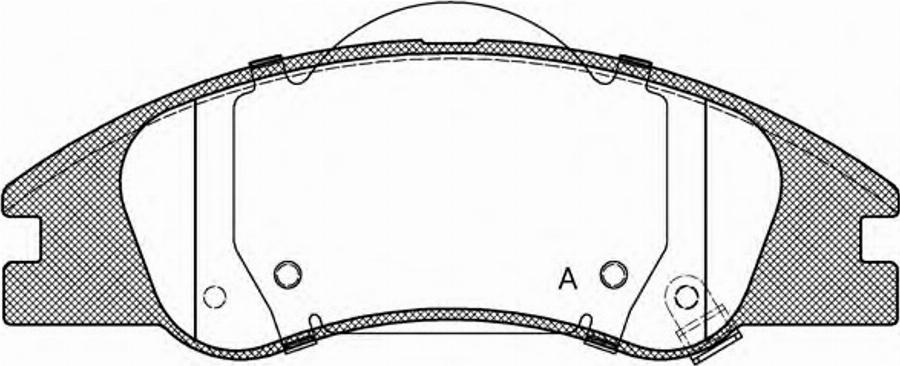 Open Parts BPA113402 - Bremžu uzliku kompl., Disku bremzes autodraugiem.lv