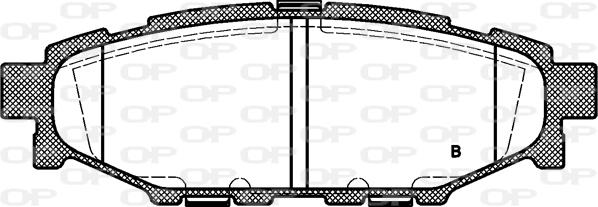 Open Parts BPA1136.01 - Bremžu uzliku kompl., Disku bremzes autodraugiem.lv