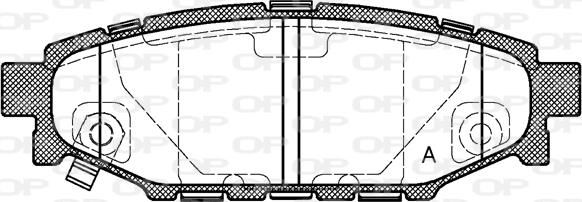 Open Parts BPA1136.01 - Bremžu uzliku kompl., Disku bremzes autodraugiem.lv