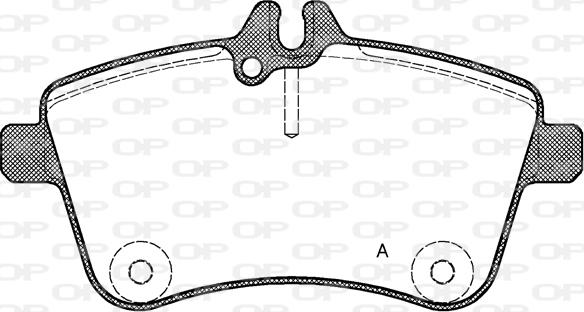 Open Parts BPA1130.00 - Bremžu uzliku kompl., Disku bremzes autodraugiem.lv