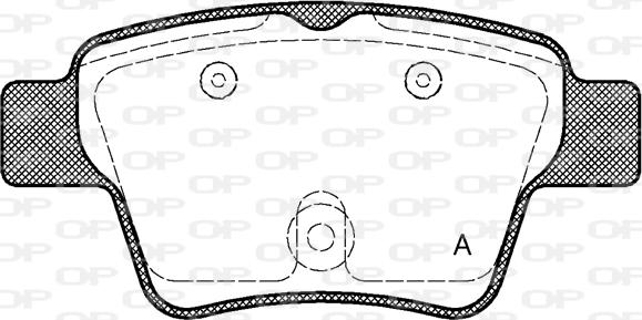 Open Parts BPA1138.00 - Bremžu uzliku kompl., Disku bremzes autodraugiem.lv
