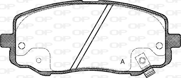 Open Parts BPA1133.12 - Bremžu uzliku kompl., Disku bremzes autodraugiem.lv