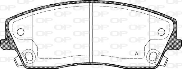 Open Parts BPA1126.08 - Bremžu uzliku kompl., Disku bremzes autodraugiem.lv