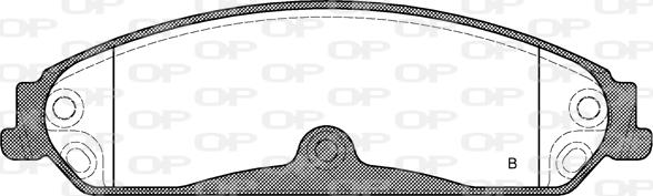 Open Parts BPA1128.04 - Bremžu uzliku kompl., Disku bremzes autodraugiem.lv