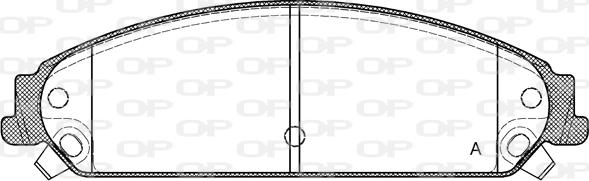 Open Parts BPA1128.08 - Bremžu uzliku kompl., Disku bremzes autodraugiem.lv