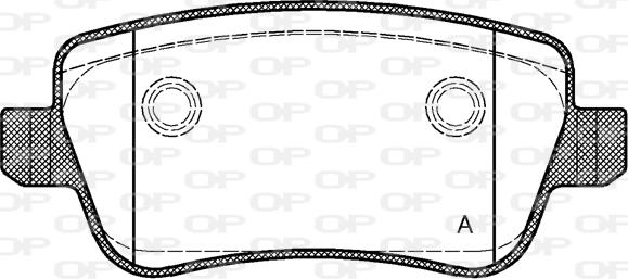 Open Parts BPA1178.00 - Bremžu uzliku kompl., Disku bremzes autodraugiem.lv