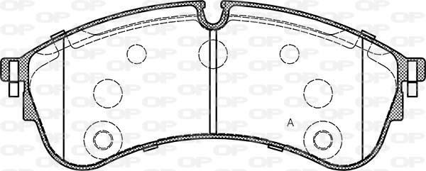 Open Parts BPA1847.00 - Bremžu uzliku kompl., Disku bremzes autodraugiem.lv