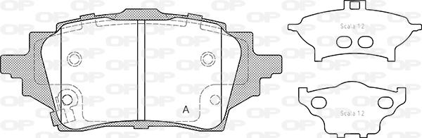 Open Parts BPA1859.02 - Bremžu uzliku kompl., Disku bremzes autodraugiem.lv