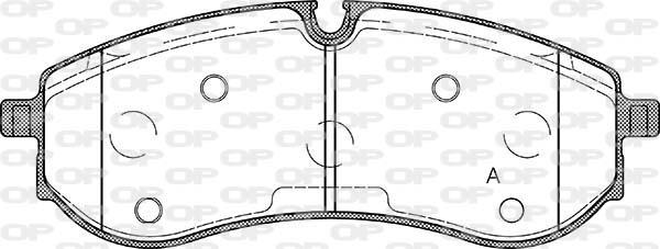 Open Parts BPA1856.00 - Bremžu uzliku kompl., Disku bremzes autodraugiem.lv