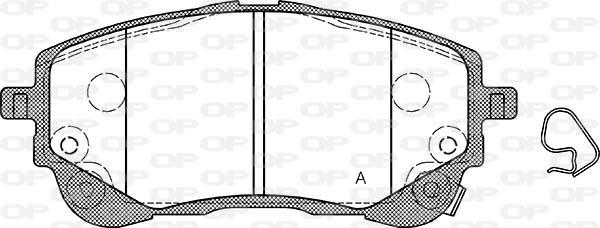 Open Parts BPA1858.02 - Bremžu uzliku kompl., Disku bremzes autodraugiem.lv