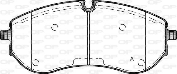 Open Parts BPA1857.00 - Bremžu uzliku kompl., Disku bremzes autodraugiem.lv