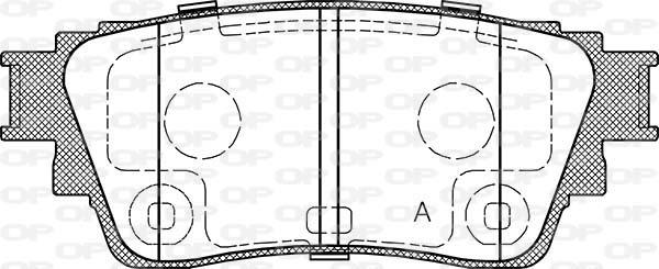 Open Parts BPA1861.00 - Bremžu uzliku kompl., Disku bremzes autodraugiem.lv