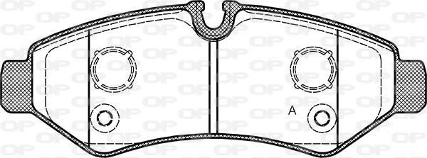 Open Parts BPA1867.00 - Bremžu uzliku kompl., Disku bremzes autodraugiem.lv