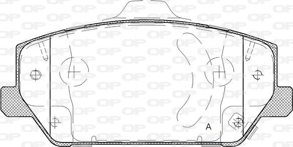 Open Parts BPA1809.02 - Bremžu uzliku kompl., Disku bremzes autodraugiem.lv