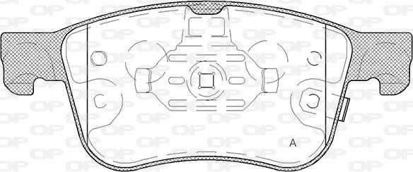 Open Parts BPA1808.12 - Bremžu uzliku kompl., Disku bremzes autodraugiem.lv