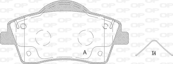 Open Parts BPA1818.00 - Bremžu uzliku kompl., Disku bremzes autodraugiem.lv