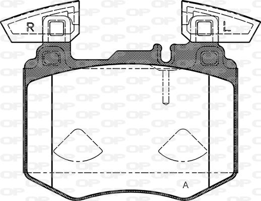 Open Parts BPA1883.10 - Bremžu uzliku kompl., Disku bremzes autodraugiem.lv