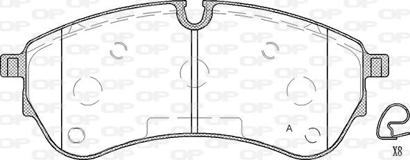 Open Parts BPA1830.00 - Bremžu uzliku kompl., Disku bremzes autodraugiem.lv