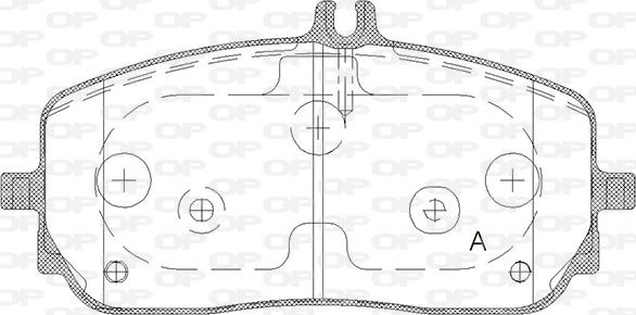 Open Parts BPA1826.00 - Bremžu uzliku kompl., Disku bremzes autodraugiem.lv